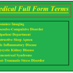 Medical Full Form Terms