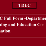TDEC Full Form